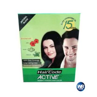 Hair Code Active Herbal Hair Color Powder 4 gm