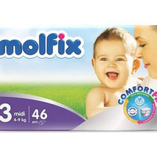 Molfix Baby Diaper (Belt System) 3 Midi (4-9 kg)