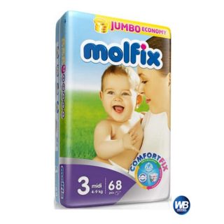 Molfix Baby Diaper (Belt System) 3 Midi (4-9 kg)