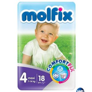 Molfix Baby Diaper (Belt System) 4 Maxi (7-14 kg)