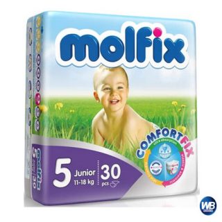 Molfix Baby Diaper (Belt System) 5 Junior (11-18 kg)