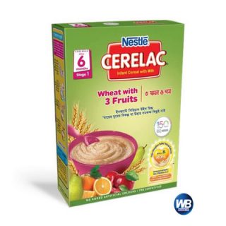 Nestlé Cerelac 1 Wheat With 3 Fruits (6 months +) BIB