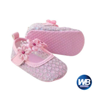 Zarossa Pink PU Leather Shoe For Baby