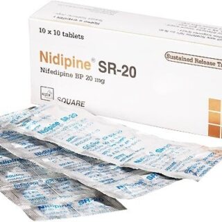 Nidipine®sr 20mg 10 pis