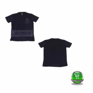 Boys Black Cotton Tshirt