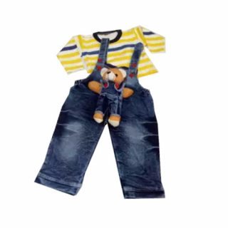 Baby Boy Jeans Romper Set