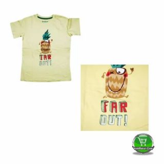 Boys Yellow Cotton Tshirt