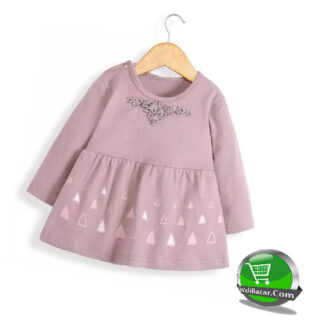 Baby Girls Light Purple Casual A-line Dress