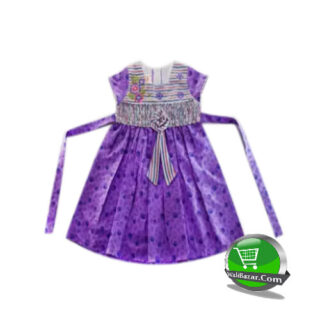 Girls Frock Purple and Blue