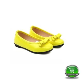 Baby Girls Solid YellowLeather Single Princess Shoes Sandals