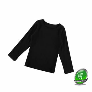 Baby Children Clothes Long Sleeve Round Neck Cotton Tshirt