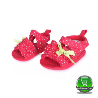 Baby Red Artificial Leather Shoe