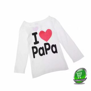 Baby Girls White Tshirt Long Sleeve Tops