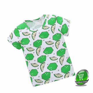 Boys Girls Baby Short Sleeve Green Tshirt Casual Tops