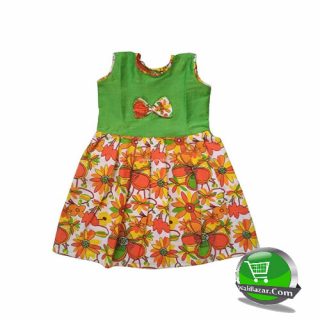 Baby Girls Cotton Raw Silk Frock