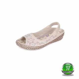 Girls Beige Artificial Leather Ballerina